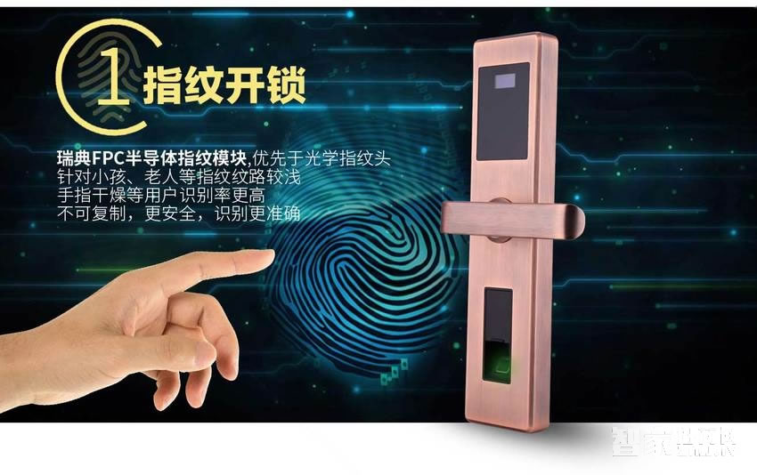 萨菲尔智能锁 APP智能门锁S01 家用防盗门指纹密码锁