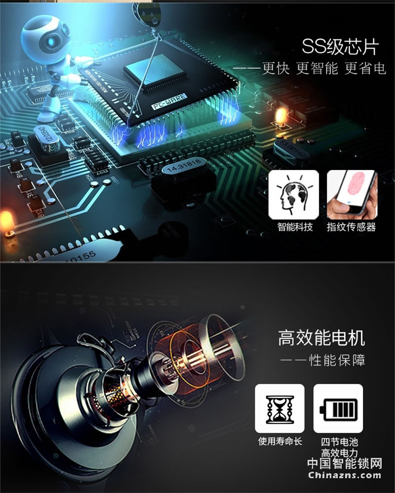 邦派家用指纹锁密码锁 大门锁智能防盗门锁