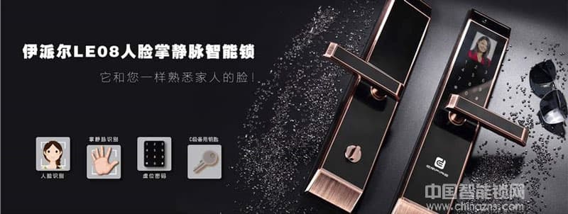 伊派尔人脸掌静脉智能锁 人脸识别智能锁