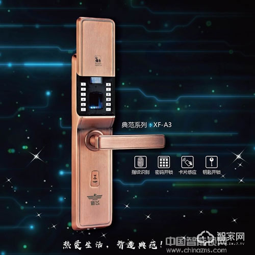 新飞防撬报警密码锁 刷卡锁 蓝光指纹识别模块
