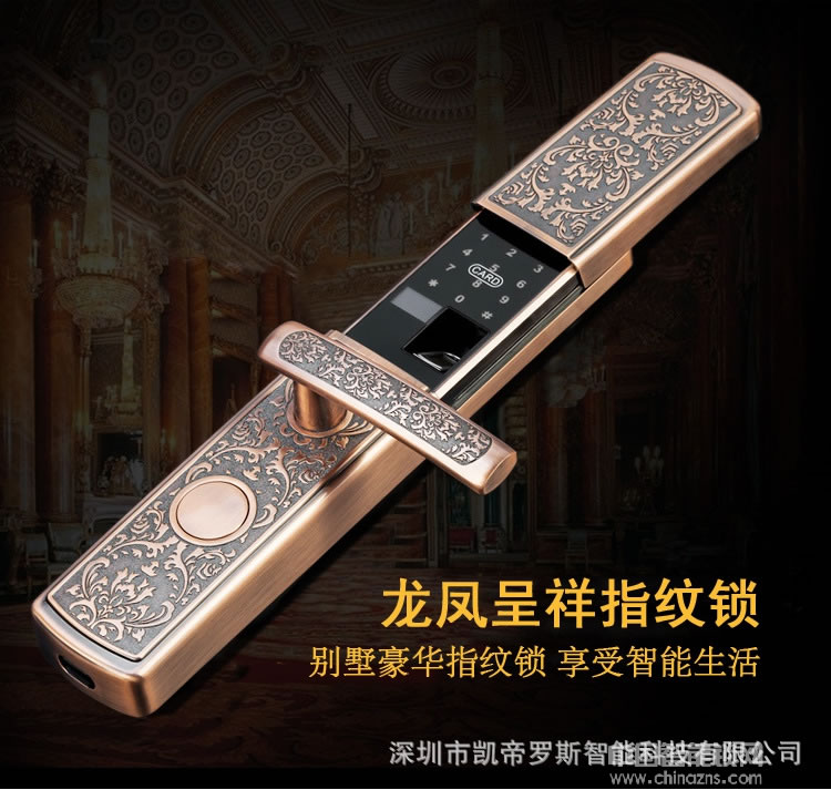 凯帝罗斯别墅指纹锁 APP欧式指纹锁