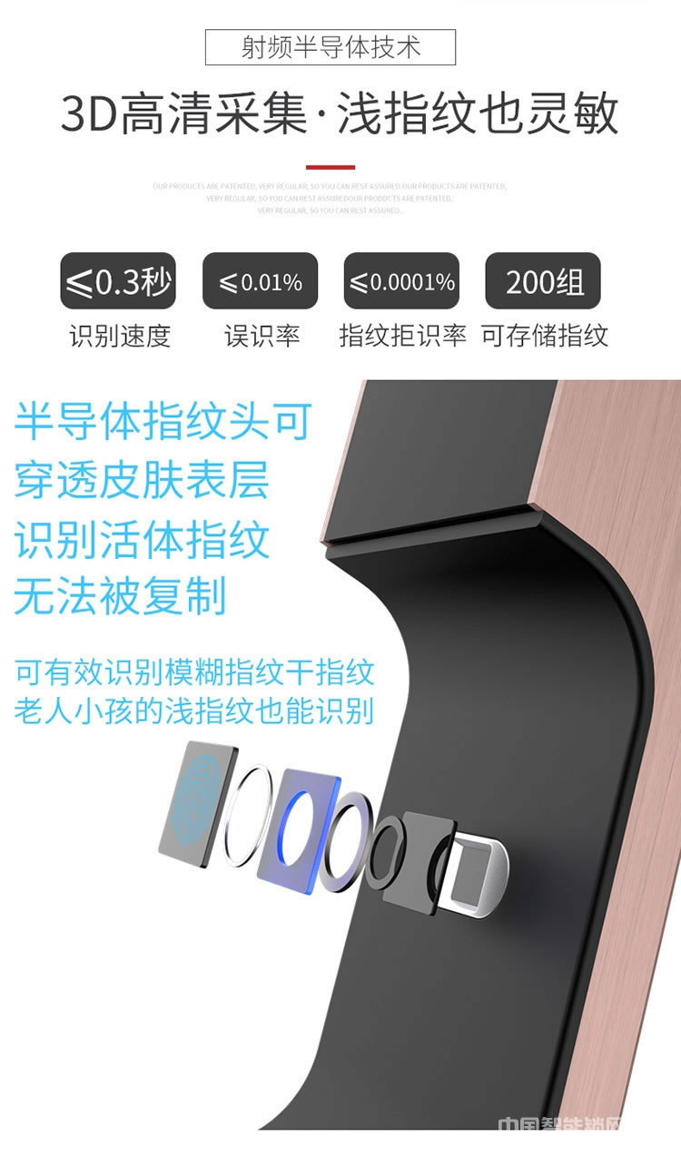 维也纳智能锁全自动指纹锁密码锁 家用防盗门大门锁