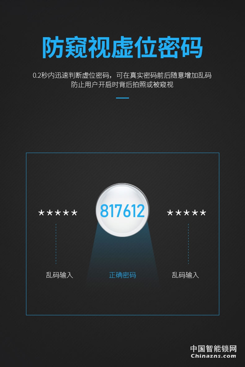 凯迪仕指纹密码锁 智能家用 电子防盗门锁6017