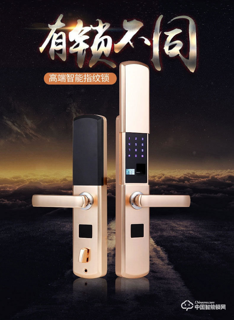 伊派尔指纹锁 人脸识别掌静脉指纹锁家用防盗门锁密码锁智能锁