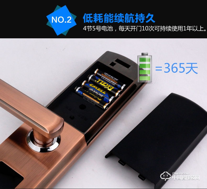 创达至诚指纹锁 滑盖指纹密码锁 防盗门电子刷卡锁