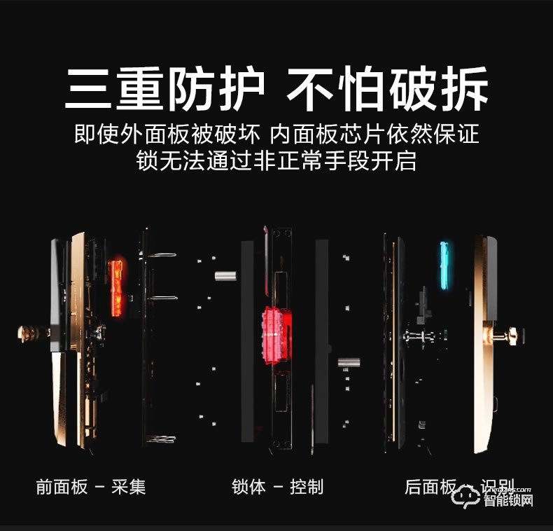 王力指纹锁 Z101家用防盗门锁电子密码锁