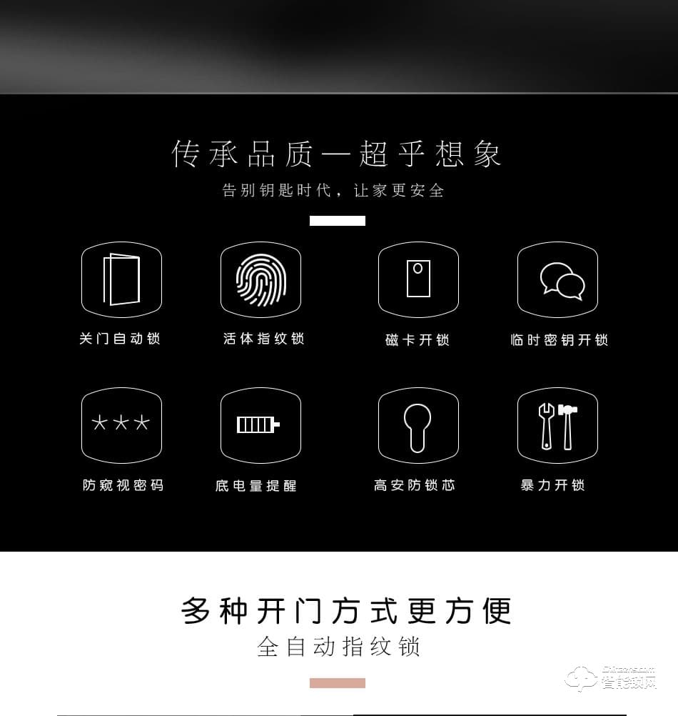 维迪智能锁 全自动高端家用指纹锁