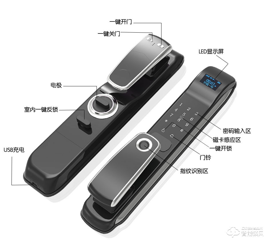 维迪智能锁 全自动高端家用指纹锁