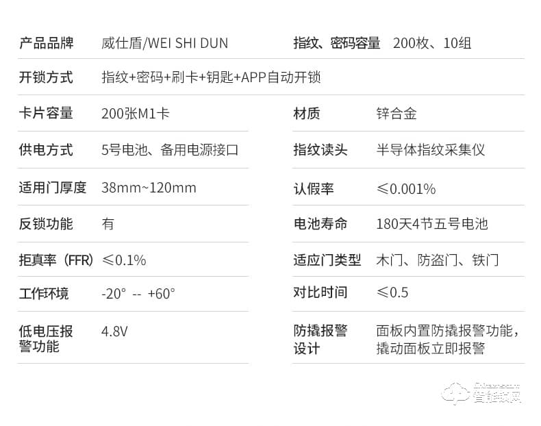威仕盾智能锁 家用半自动滑盖智能锁大门锁密码锁