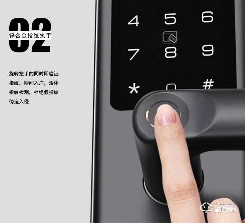 菲斯格乐智能锁 6851家用防盗门智能门锁