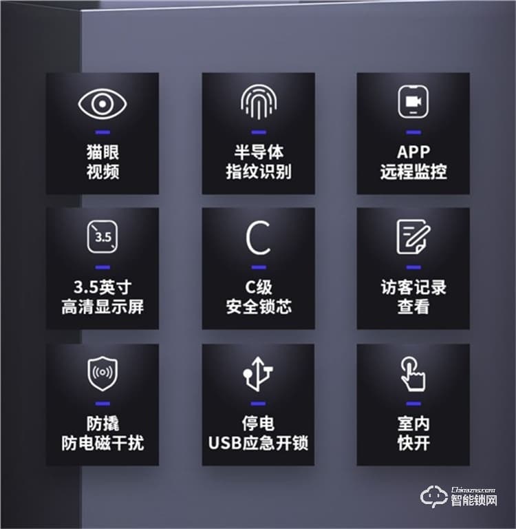 省馨智能锁 A8全自动电子锁家用密码锁