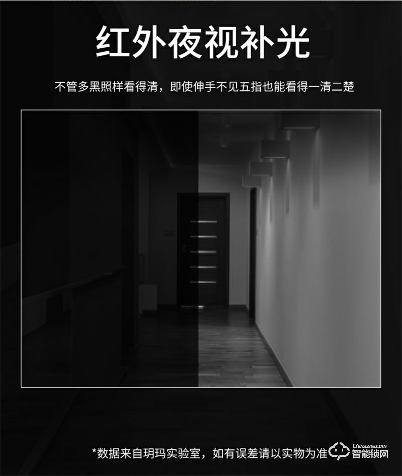 玥玛防盗门智能指纹锁A7 全自动电子门锁